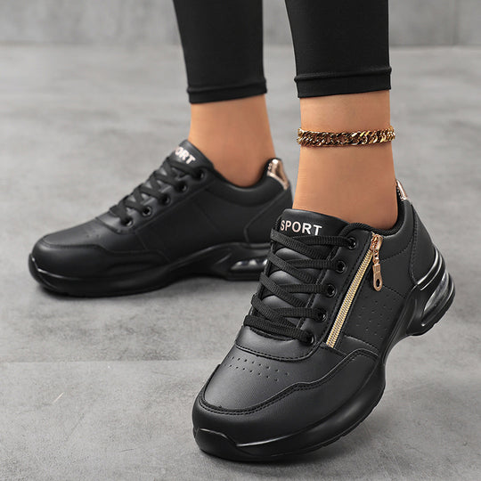 Damen Sportliche Plateausneaker mit Luftkissen und seitlichem Reißverschluss Shop Nory