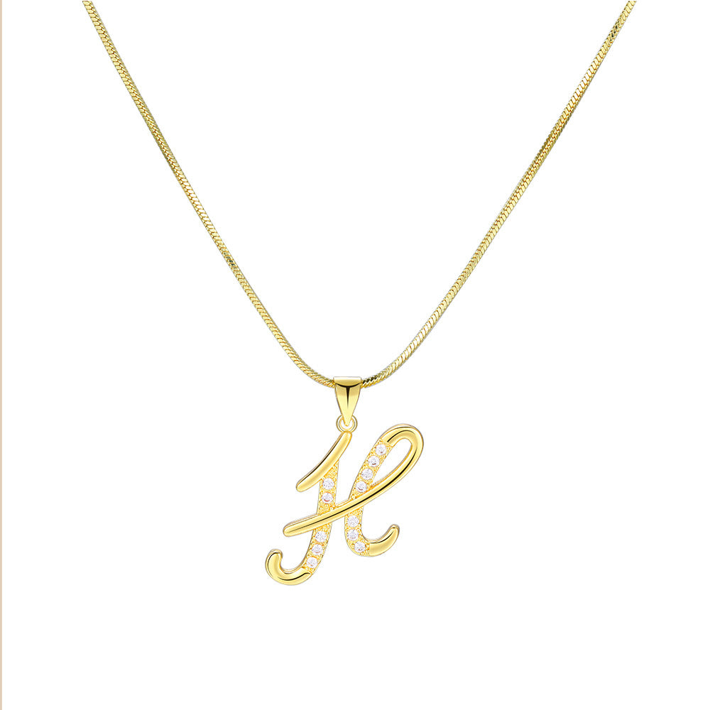 Damen Halskette mit funkelndem Y-Anhänger und eleganter Feingold-Oberfläche Shop Nory