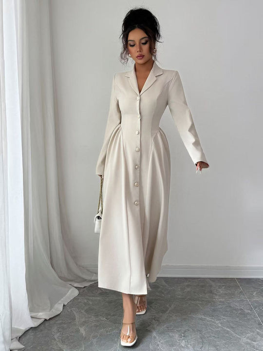 Damen Elegantes Midikleid im Blazerstil mit taillierter Schnittführung Shop Nory