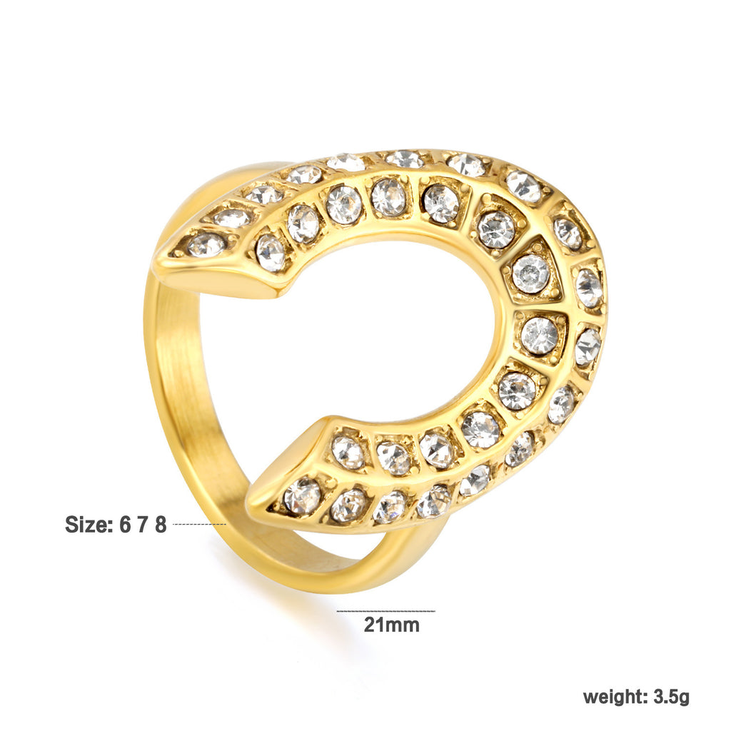 Damen Ring mit funkelnden Zirkonia und elegantem Design Shop Nory