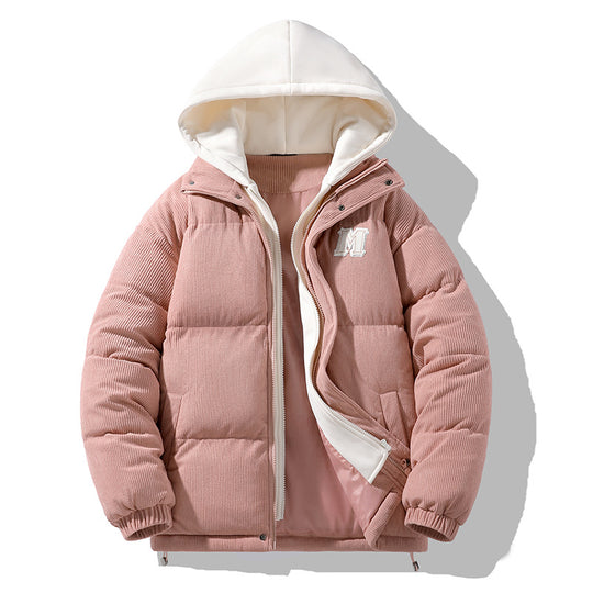 Herren Modische Steppjacke mit Kapuze Shop Nory