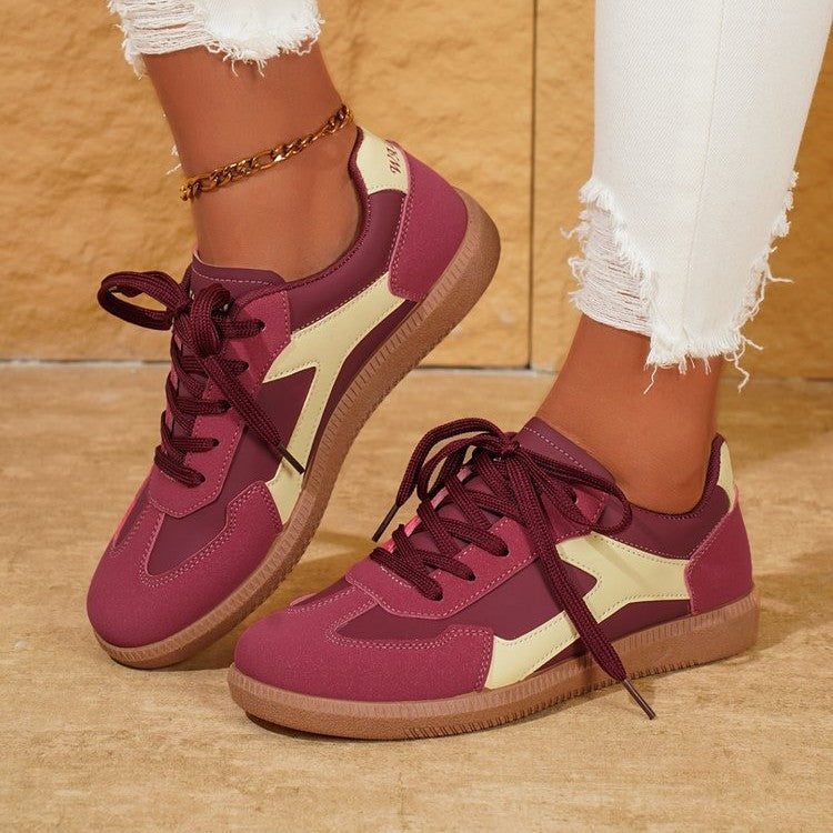 Damen Sportliche Sneakers mit atmungsaktivem Obermaterial und rutschfester Sohle
