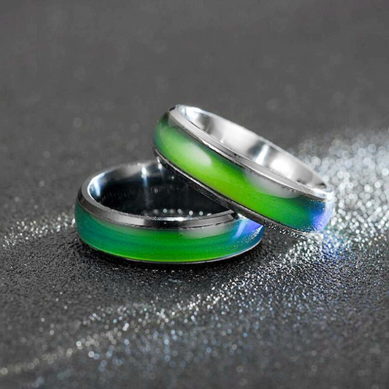Damen Ring mit schimmerndem, multicolor Oberflächenfinish Shop Nory