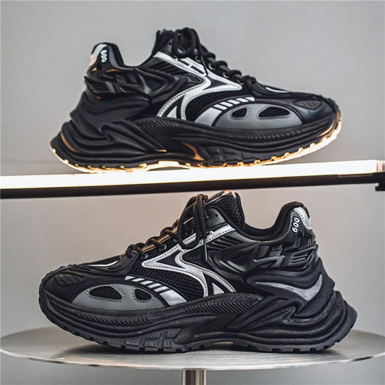Herren Voluminöse Laufsneaker mit dicker Profilsohle und atmungsaktivem Mesh-Obermaterial Shopy Nory
