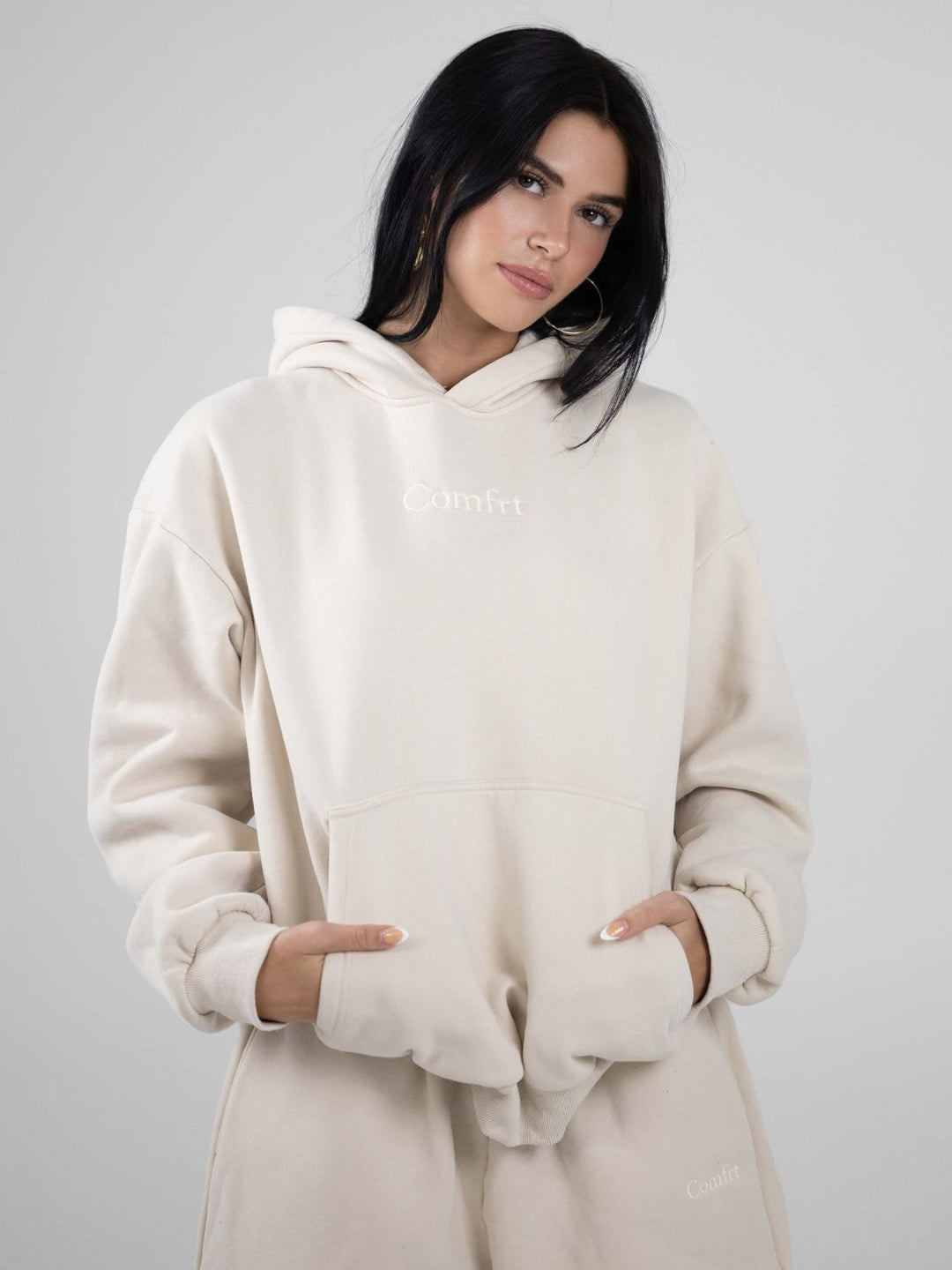 Damen nan lässige Sweatpants mit hohem Bund, seitlichen Eingrifftaschen und elastischen Bündchen Shop Nory