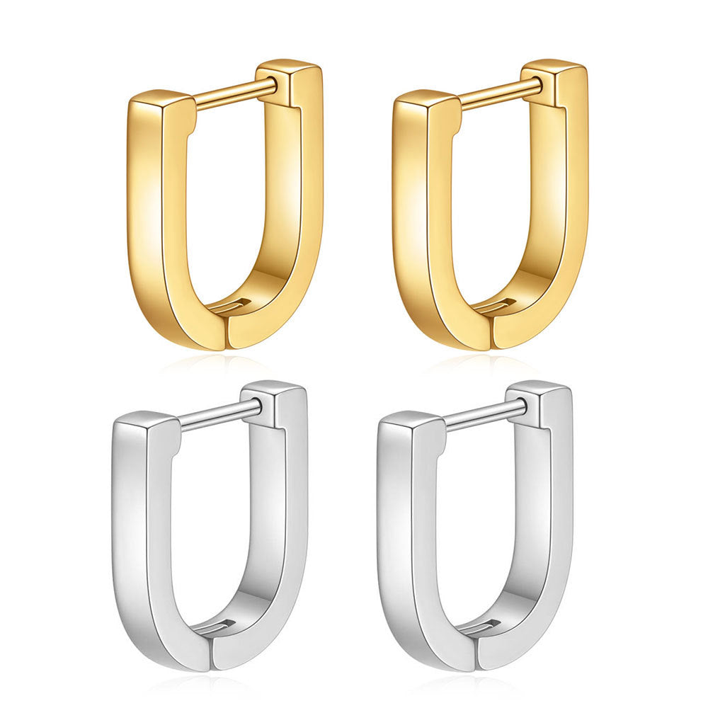 Damen Ohrstecker im modernen U-Design Shop Nory