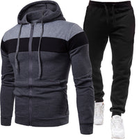 Dunkelgrau + schwarze Hose