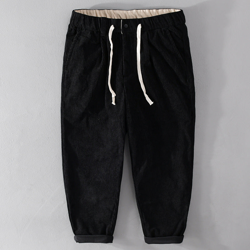 Herren Kordhose im Relaxed‑Tapered mit Kordelzugbund und Umschlag Shop Nory