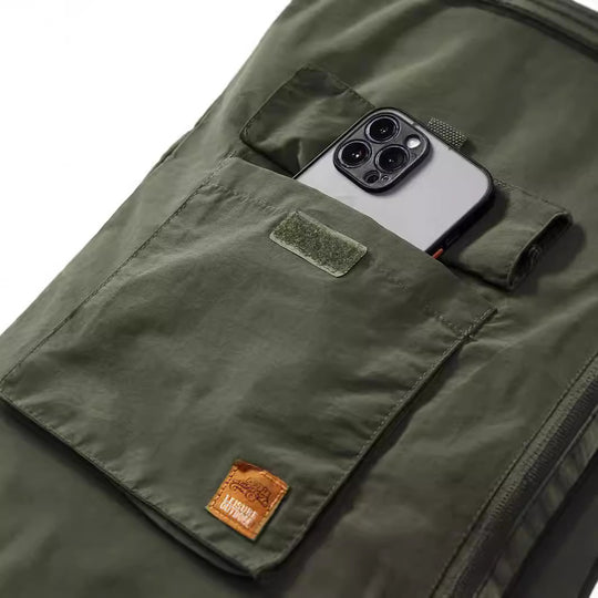 Herren Leichte Utility-Weste mit Stehkragen, Frontklappentaschen und Brustreißverschluss Shop Nory