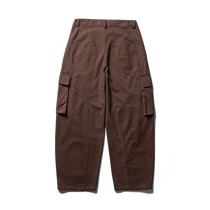 Herren Weite Cargo-Hose aus Baumwollmix mit großen Klappentaschen und relaxed Fit Shop Nory