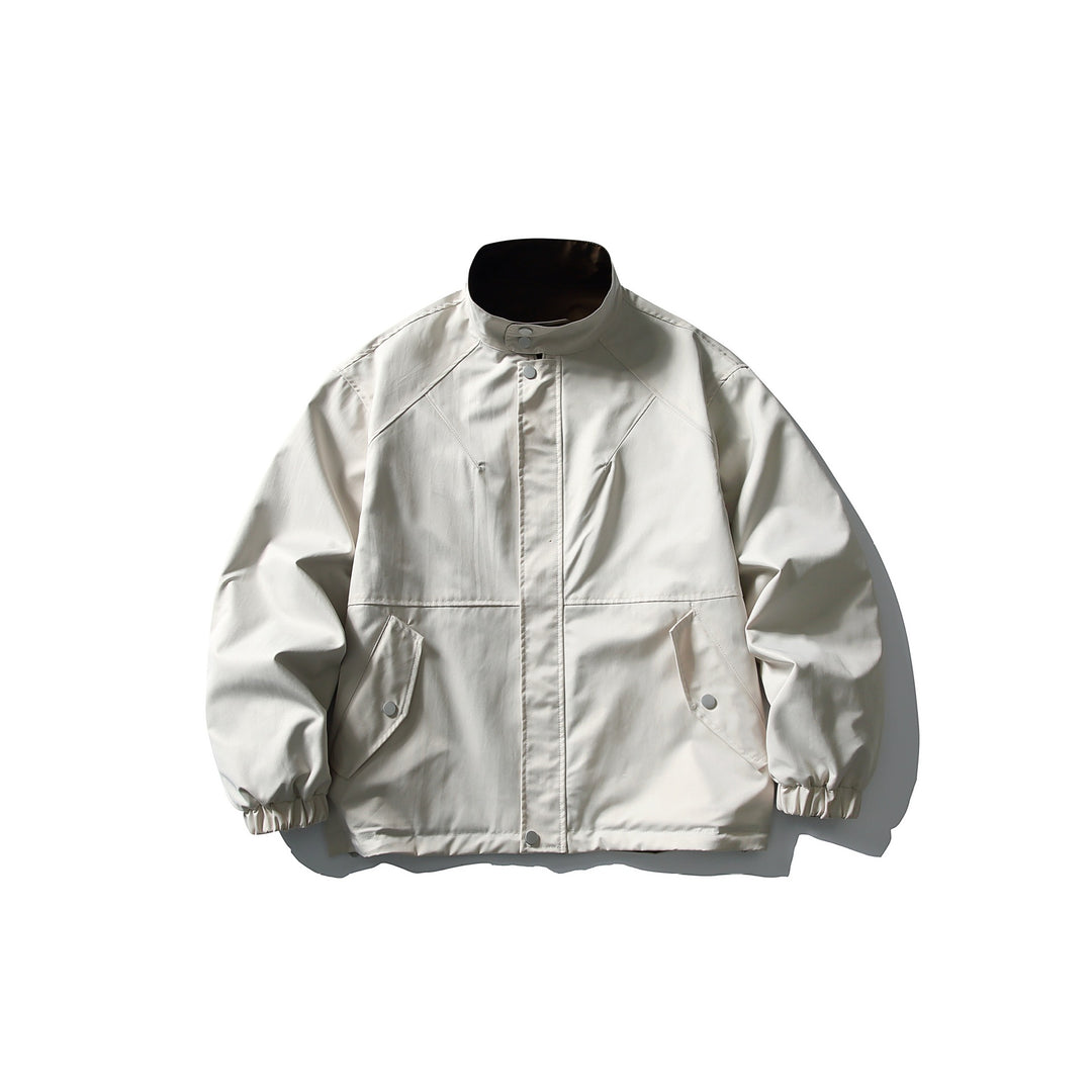 Unisex Leichte wind- und wasserabweisende Oversize‑Boxy‑Jacke mit Stehkragen und elastischem Saum Shop Nory