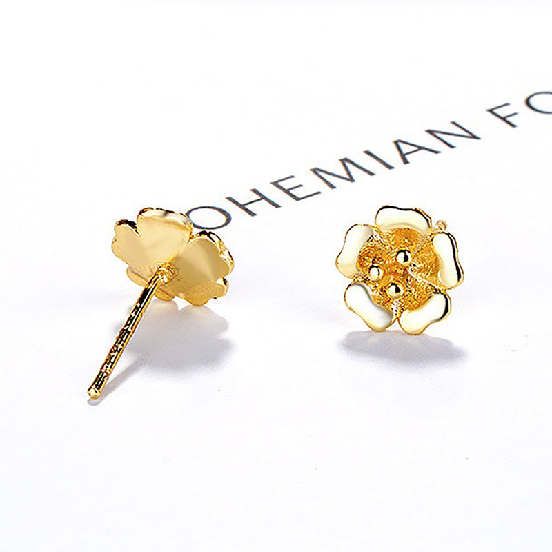 Damen Ohrringe mit kunstvollem Blumenmotiv Shop Nory
