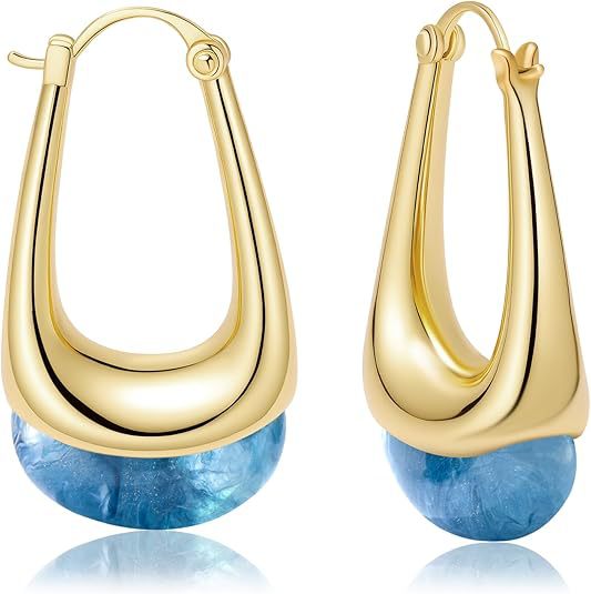 Damen Ohrhänger mit elegantem Tropfen-Design und luxuriösem Goldfinish Shop Nory