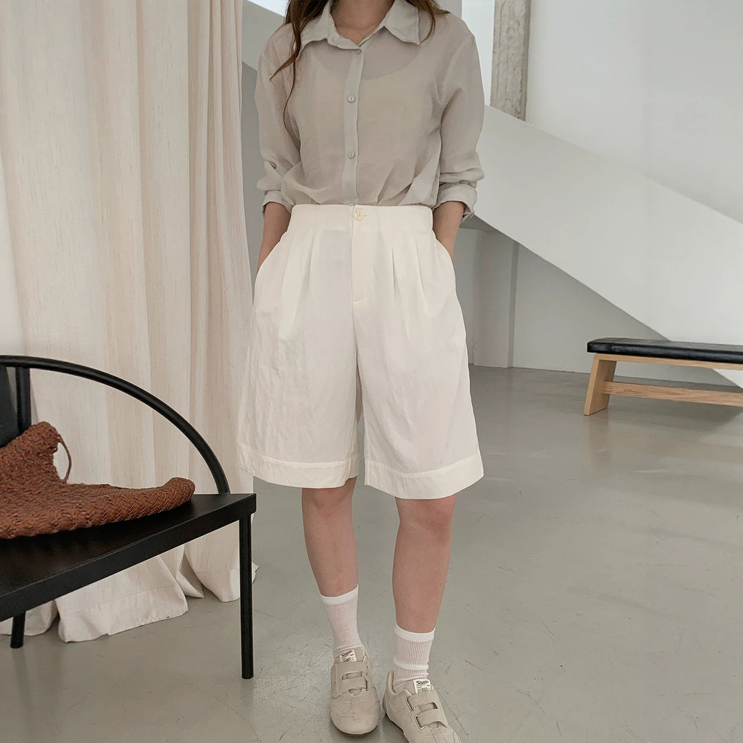 Damen Weite Leinen-Culotte Shop Nory