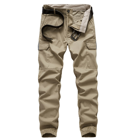 Herren Cargo-Joggerhose mit elastischem Saum, verstärkten Knien und Multifachtaschen Shop Nory