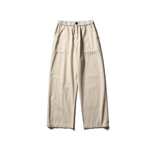 Damen Weite Utility-Cargohose mit elastischem Bund und aufgesetzten Fronttaschen Shop Nory