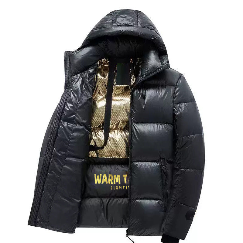Herren wattierte Thermo‑Steppjacke mit Kapuze und Wärme‑Reflexfutter Shop Nory