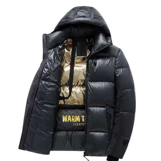 Herren wattierte Thermo‑Steppjacke mit Kapuze und Wärme‑Reflexfutter Shop Nory