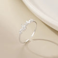 Damen Offener Ring mit funkelndem Edelstein-Design Shop Nory