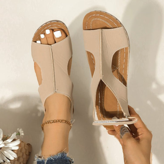 Damen Sportlich-elegante Komfort-Sandalen mit gepolstertem Fußbett und verstellbaren Klettverschlüssen Shop Nory