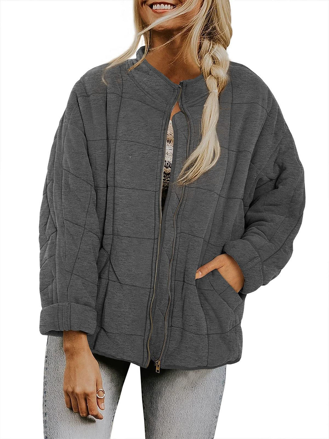Damen Übergroße Steppjacke Shop Nory