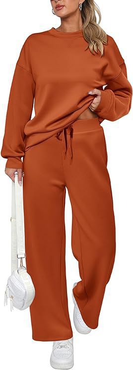 Damen nan zweiteiliges French-Terry Lounge-Set mit oversized Rundhals-Pullover und weitem Highwaist-Jogger Shop Nory