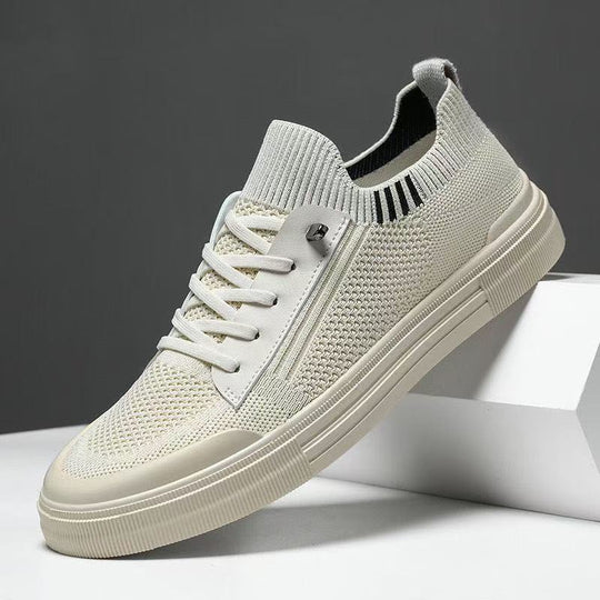 Herren Low-Top Strick-City-Sneaker mit elastischem Schaft, seitlichem Reißverschluss und stoßdämpfender Gummisohle Shop Nory