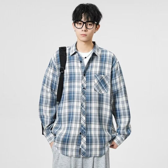 Herren Lässige Karobluse Shop Nory