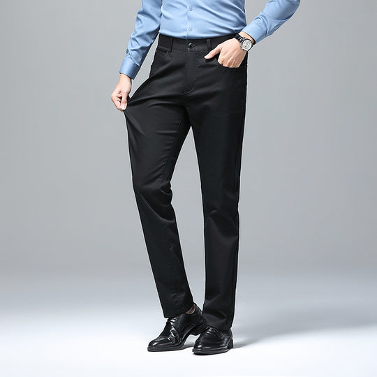 Herren Stretch-Chinohose mit geradem Schnitt und Bügelfalte Shop Nory