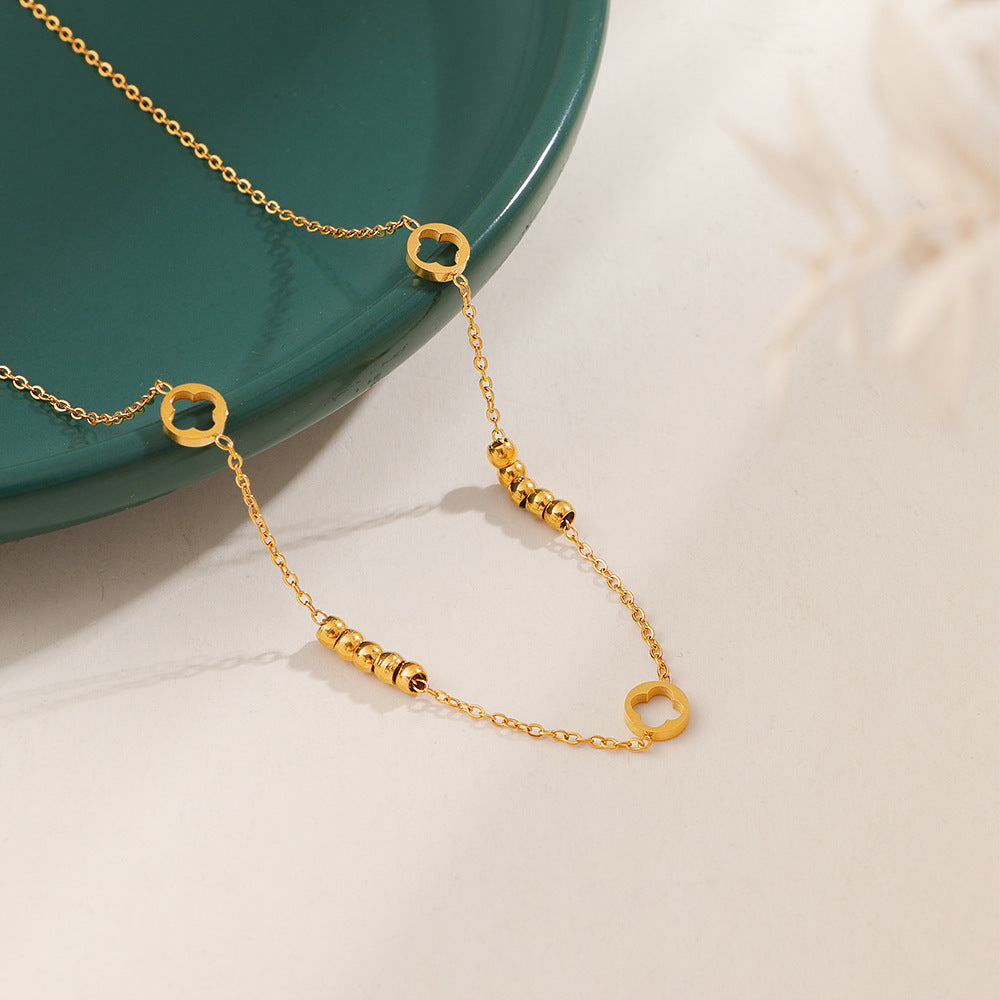 Damen Fußkette mit eleganten geometrischen Elementen Shop Nory