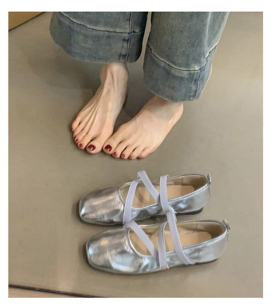 Damen Ballerinas mit modernem Riemchendesign und komfortabler Sohle