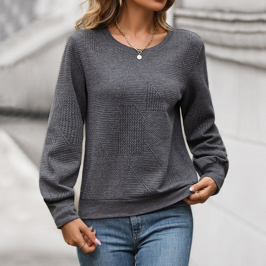 Damen Bequemer Strickpullover mit strukturiertem Design Shop Nory
