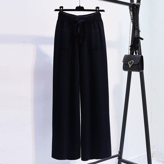 Damen Weite Jersey-Hose mit elastischem Bund und praktischen Taschen Shop Nory