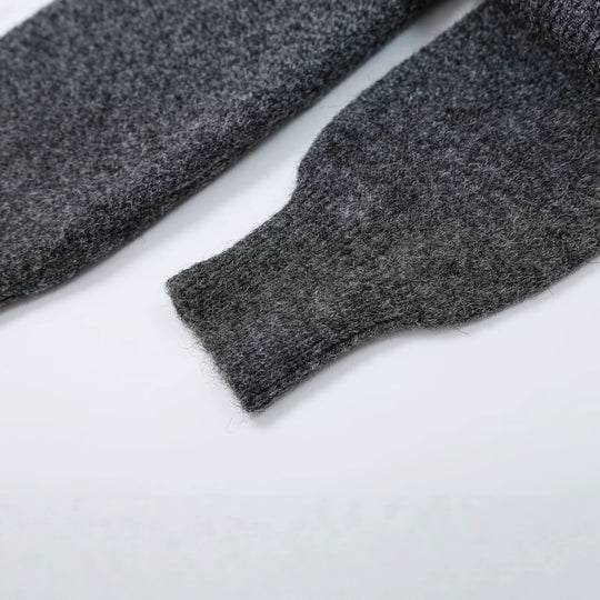Damen Oversize Strickcardigan mit tiefem V Ausschnitt und Rippbund Shop Nory