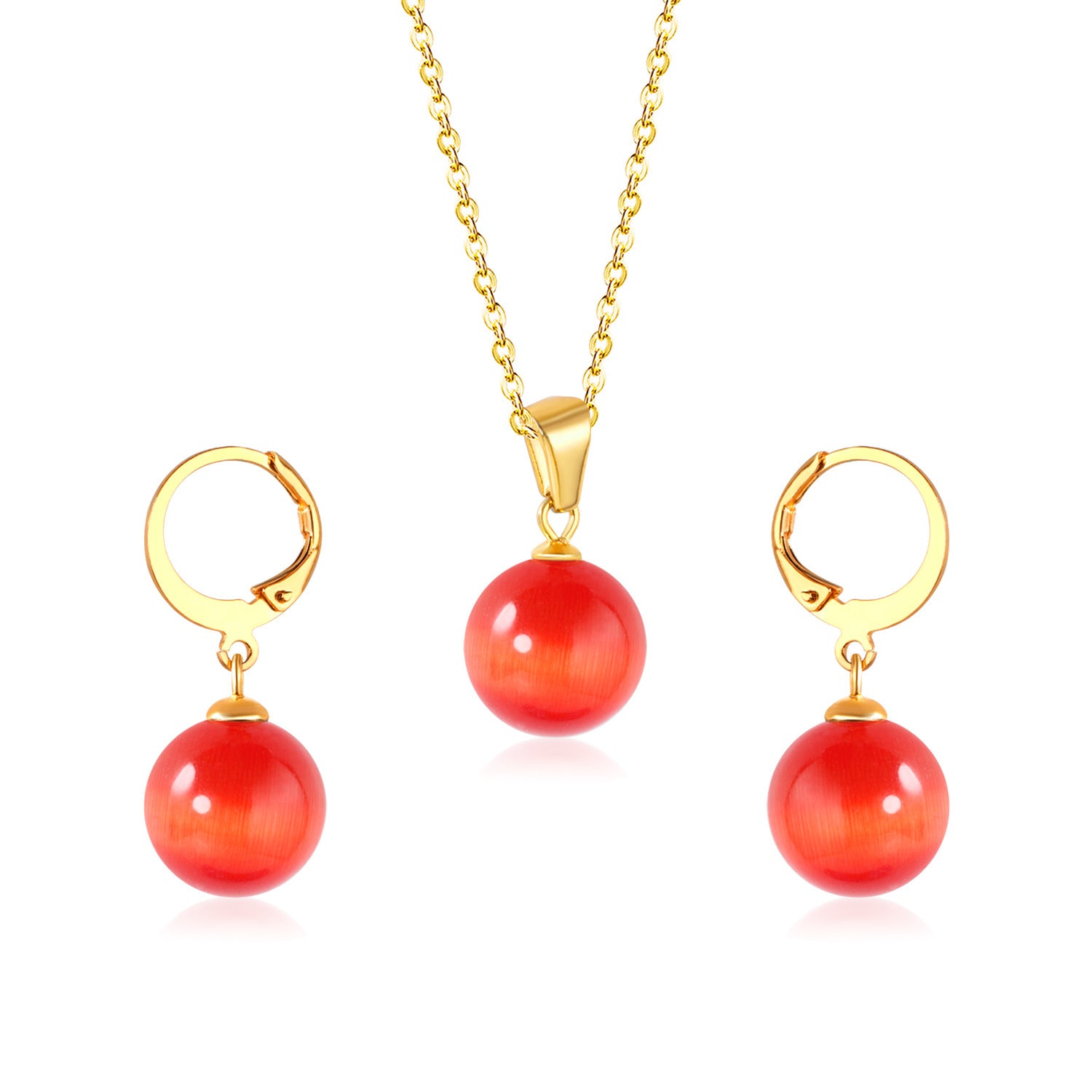 Damen Schmuckset mit eleganten Perlenanhängern Shop Nory