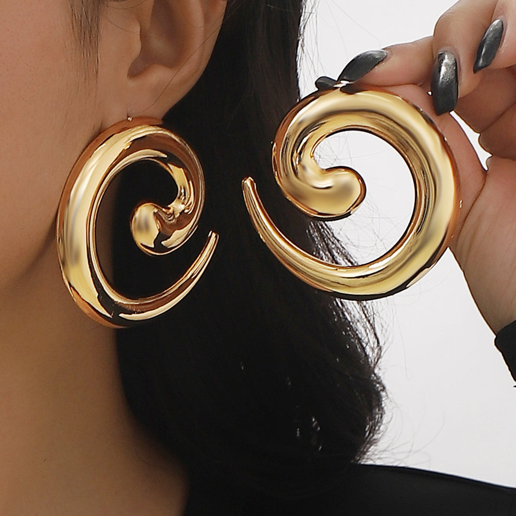 Damen Hängende Ohrringe mit elegantem Spiraldesign Shop Nory