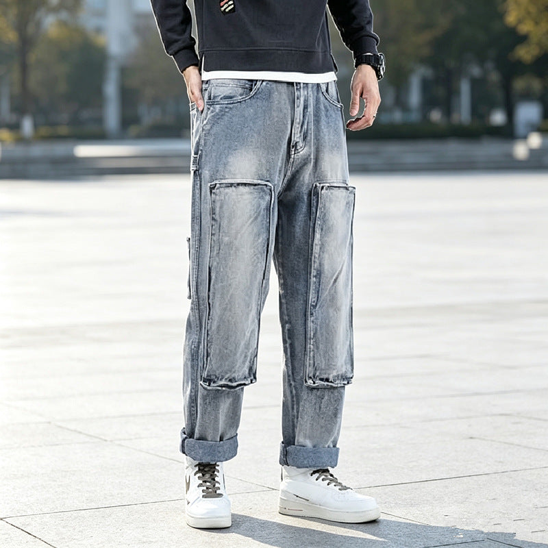 Herren Moderne Cargo-Jeans Shop Nory
