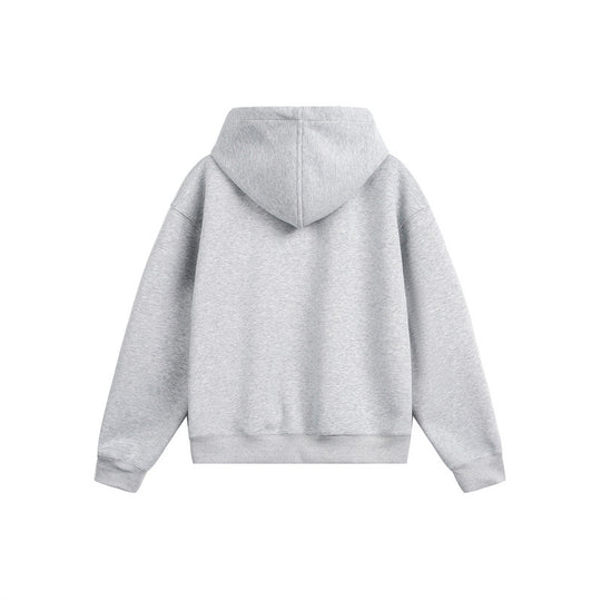 Unisex Kapuzen‑Sweatjacke mit Print‑Badges und Zweiwege‑Reißverschluss Shop Nory