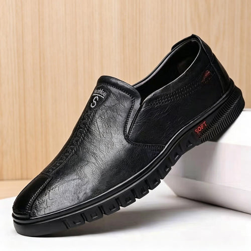 Herren Elegante und Bequeme Slip-On Lederschuhe Shop Nory