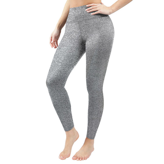 Damen Figurformende High‑Waist Leggings aus meliertem Power‑Stretch mit breitem Komfortbund Shopy Nory