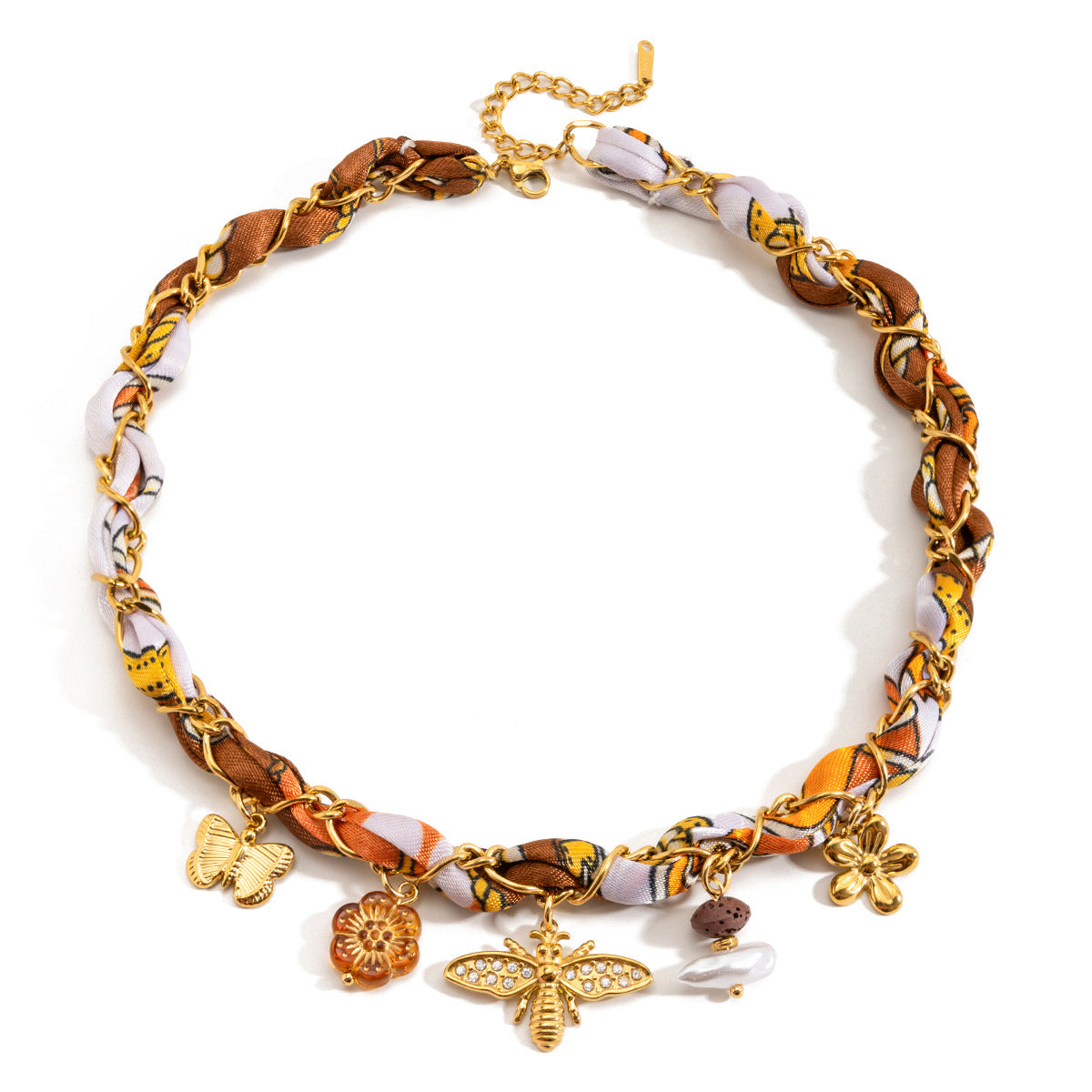 Damen Halskette mit bunten Charms und wasserdichten Eigenschaften Shop Nory