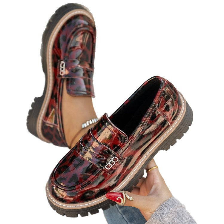 Damen Modische Loafers mit komfortablem Plateau und eleganter Sohle