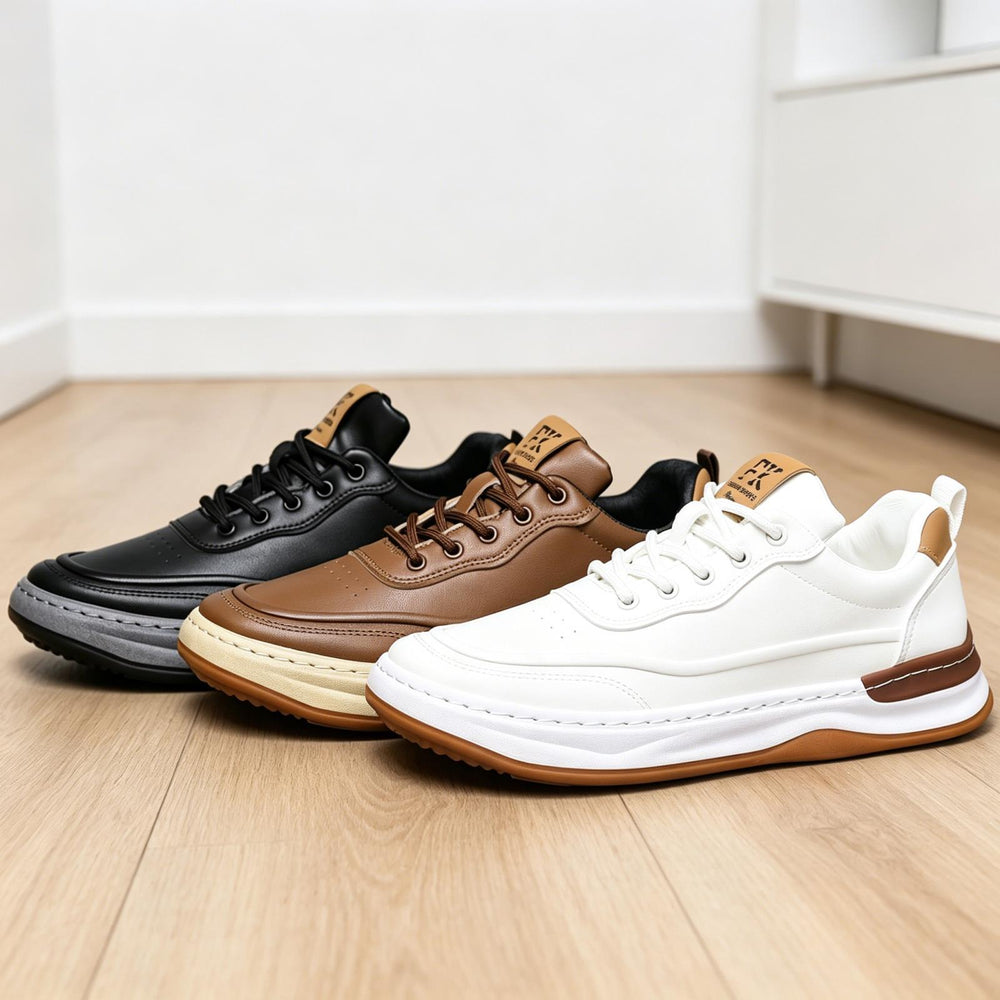 Herren Sportliche Leder Sneaker Shop Nory