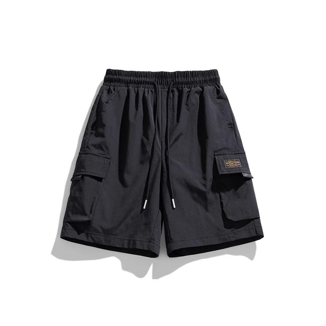 Herren Cargo-Shorts mit elastischem Bund und praktischen Taschen