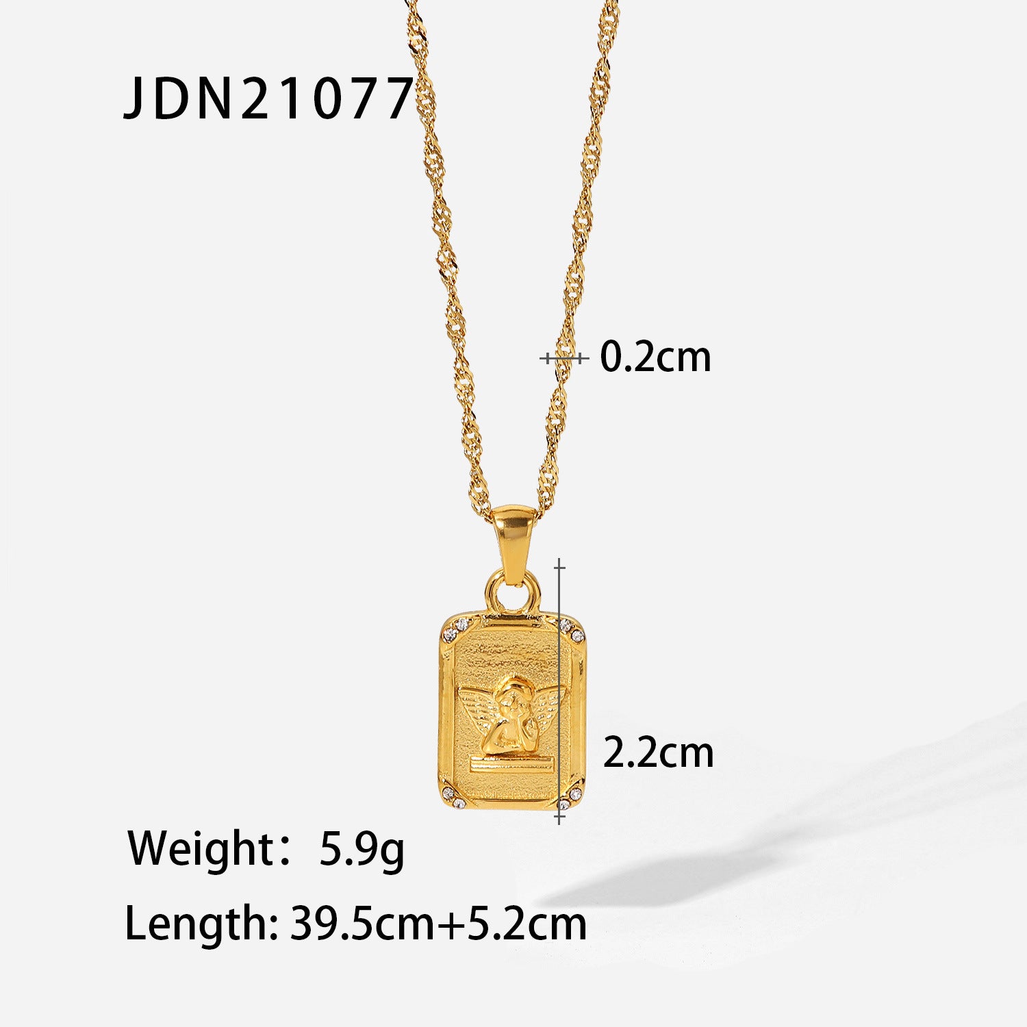 Damen Anhänger Halskette mit eleganter Textur und langlebiger Kettenstruktur Shop Nory