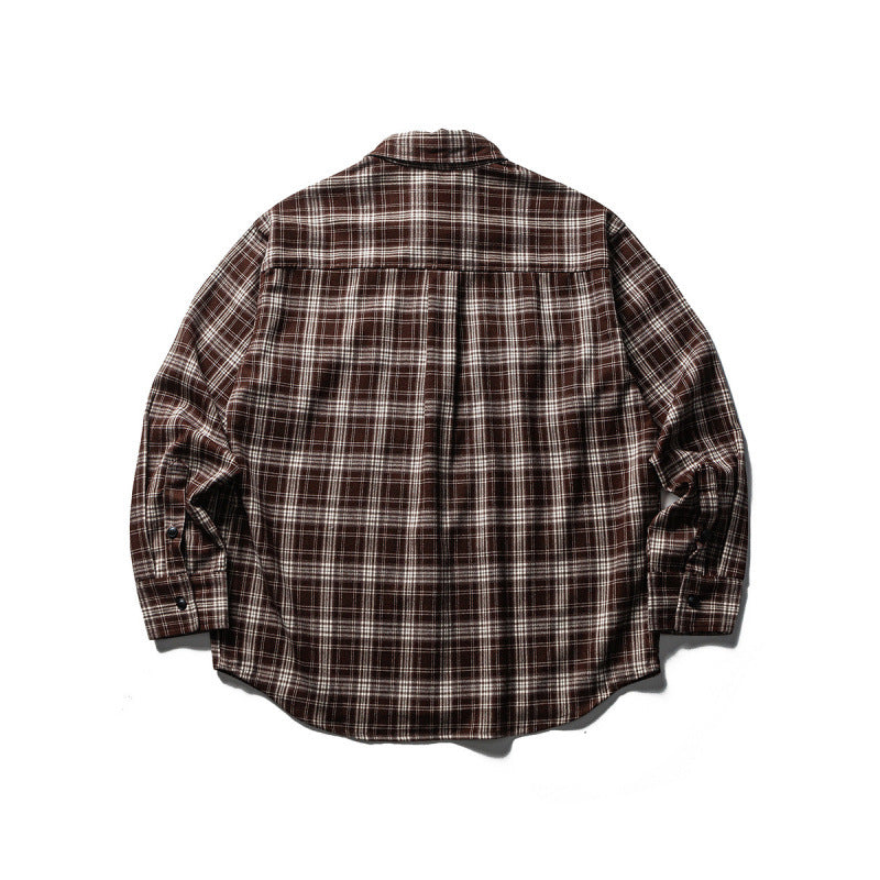 Herren Boxy-Karo-Workshirt aus weichem Flanell mit Doppelbrusttaschen Shop Nory