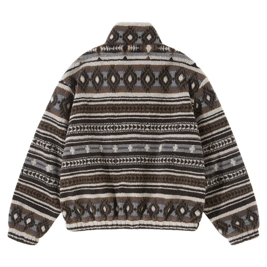 Unisex Kurzblouson aus Teddyfleece mit Ethno‑Muster und Stehkragen Shop Nory