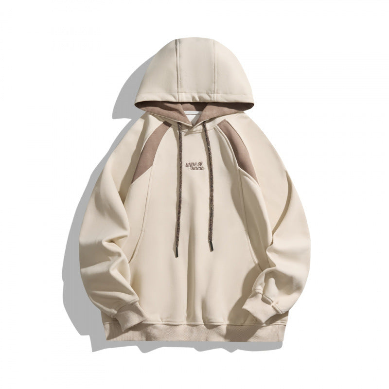 Unisex Oversize-Kapuzenpullover mit kontrastierenden Einsätzen, Kordelzug und Raglanärmeln Shop Nory