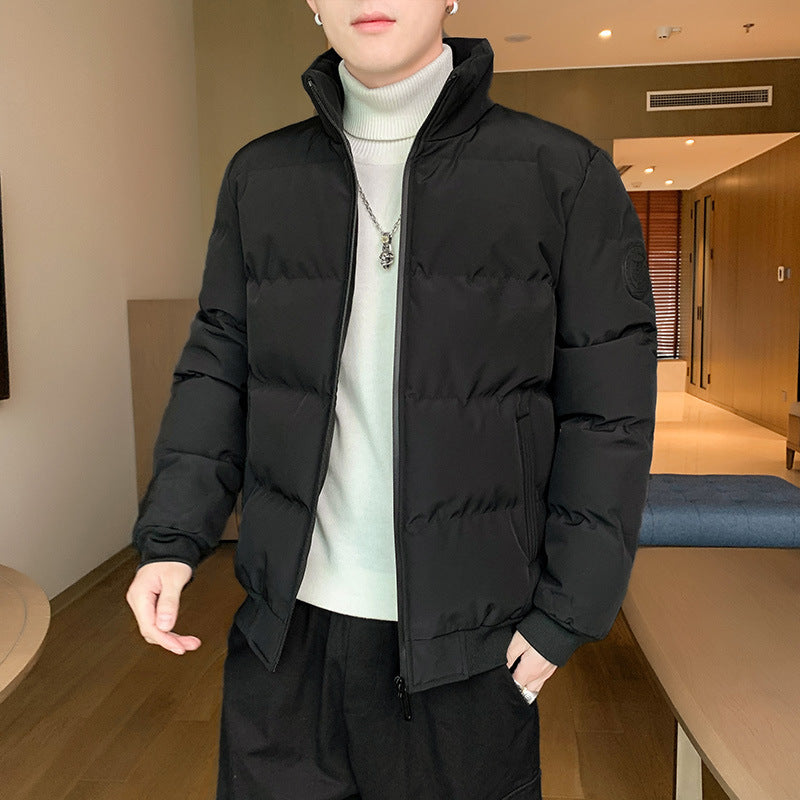 Herren kompakte Thermo-Steppjacke mit hohem Stehkragen, winddichter Außenhülle und elastischen Rippbündchen Shop Nory