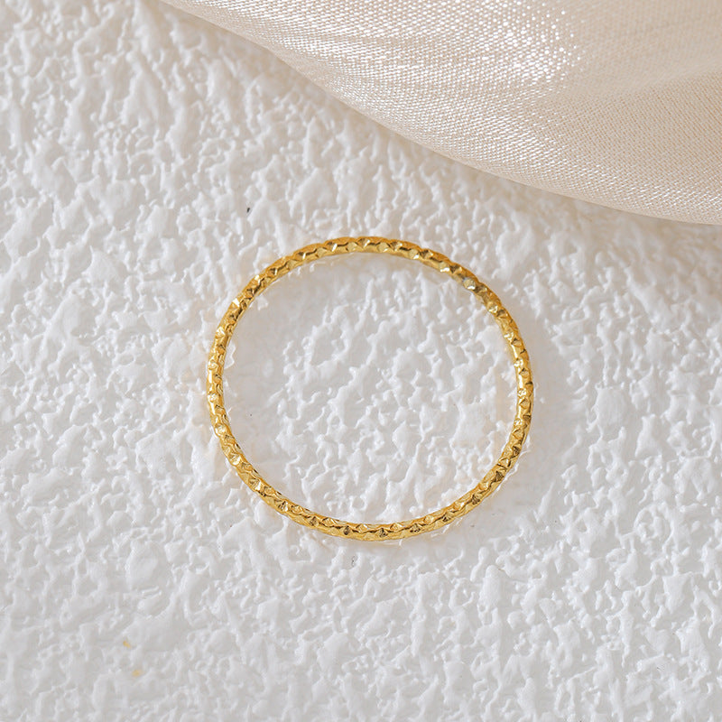 Damen filigraner Ring mit geometrischem Muster Shop Nory